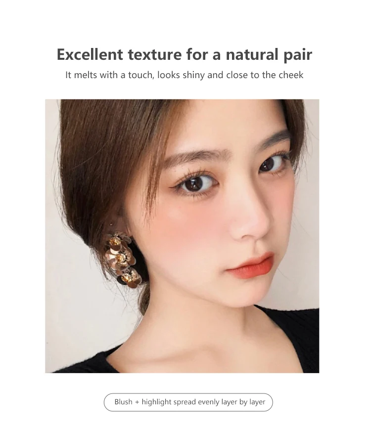 Формователь кубиков два цвета высокого качества блеск для губ Румяна Все в одном