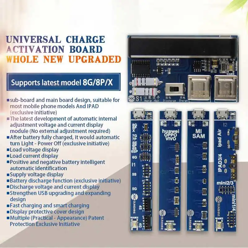 Hot 3C-Mobile Phone Universal Battery Activation Board Quick Charge Pcb Tool With Usb Cable For Iphone Android Send To | Электроника