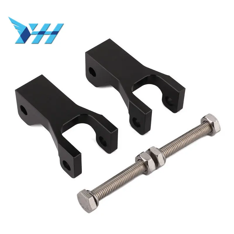 

Motorcycle CNC Black Aluminum Front Lowering Kit Adjustable For KAWASAKI KFX450R KFX 450R Original stock A-Arms Only