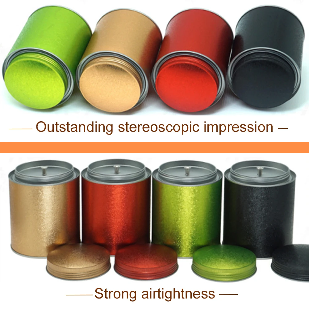 

Tea Candy Seed Sealed Jar Tea Tin Moisture-proof Canister Tea Container with Airtight Lid Loose Leaf Coffee Storage Canister