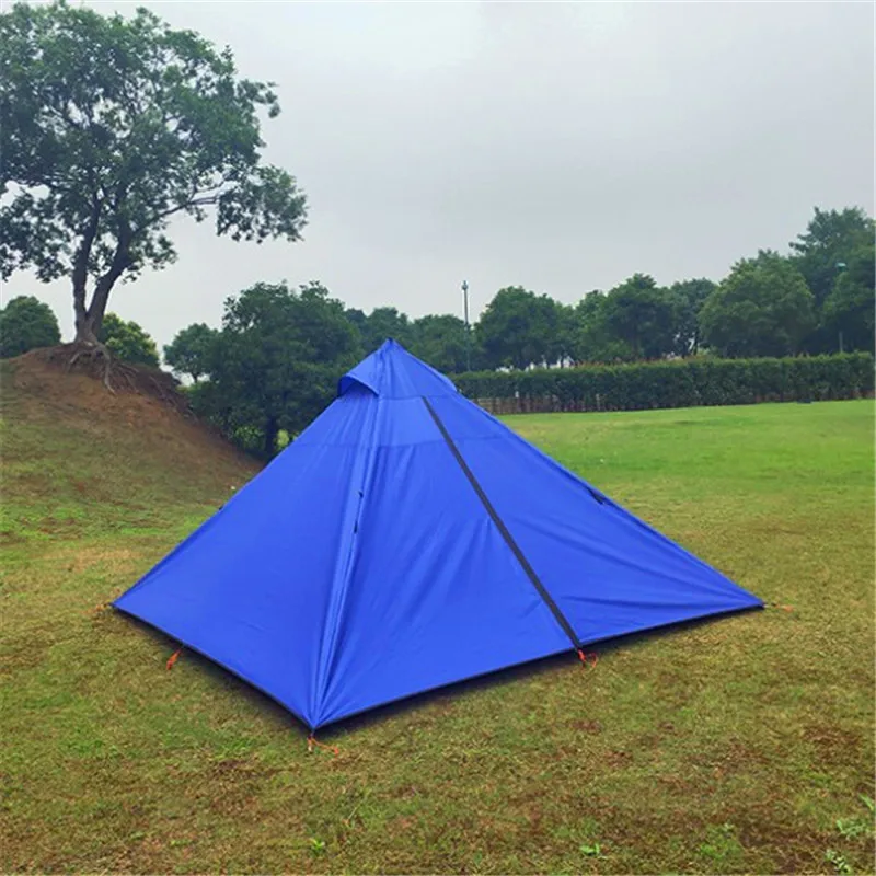 

Outdoor camping portable tent. The roof camping pyramid double deck 3-4 people waterproof easy to set up tents, shelters.
