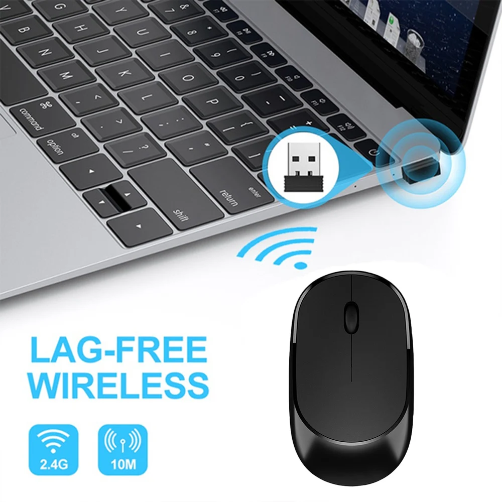 

Беспроводная оптическая USB-мышь, 1600 DPI, 2,4 ГГц