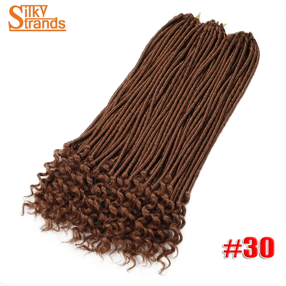 Silky Strands Soft Faux Locs Crochet Hair Synthetic Crotchet Braids Extensions Colors Braiding Bulk 20inch |
