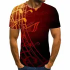 2020 забавная футболка с 3d принтом Аниме Мужская модная футболка с музыкальными нотами пикантные Детские футболки в стиле Харадзюку Забавные футболки мужские футболки