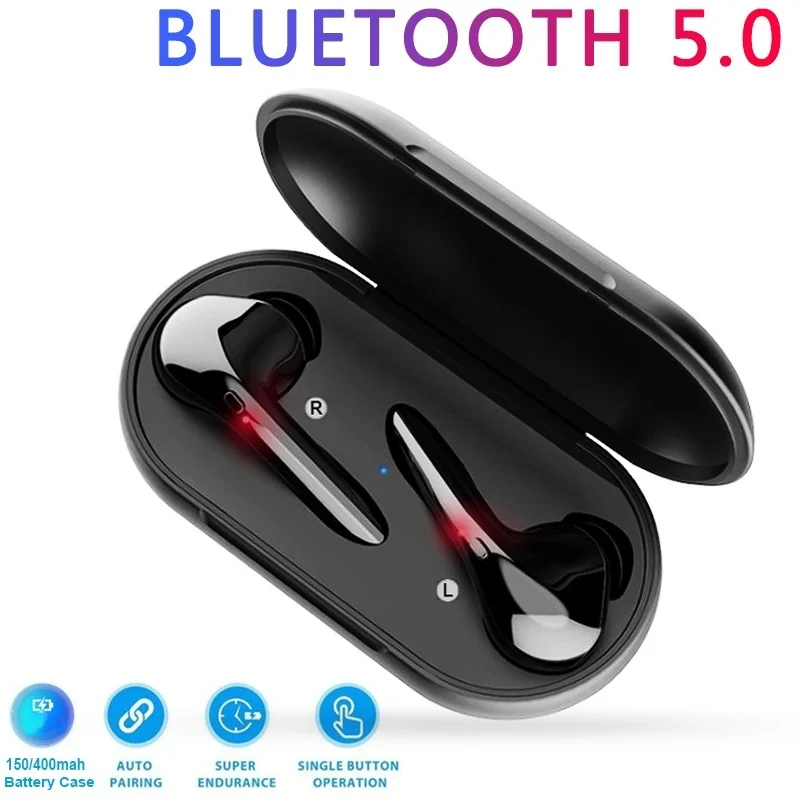 Шумоподавление Bluetooth наушники водонепроницаемые спортивные наушники стерео в ухо наушники мини ручной свободные басы беспроводные наушники
