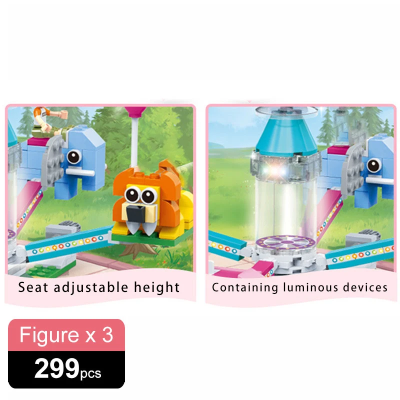 299 шт. новых друзей для девочек Спортивная площадка города строительные блоки