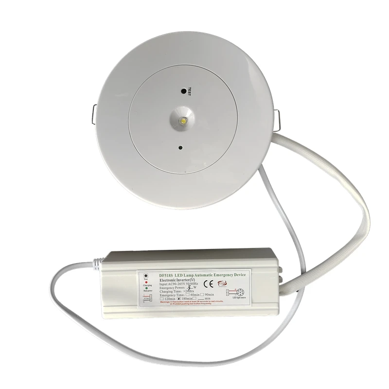 Светодиодный аварийный светильник потолочный с литиевым аккумулятором 2600 мАч