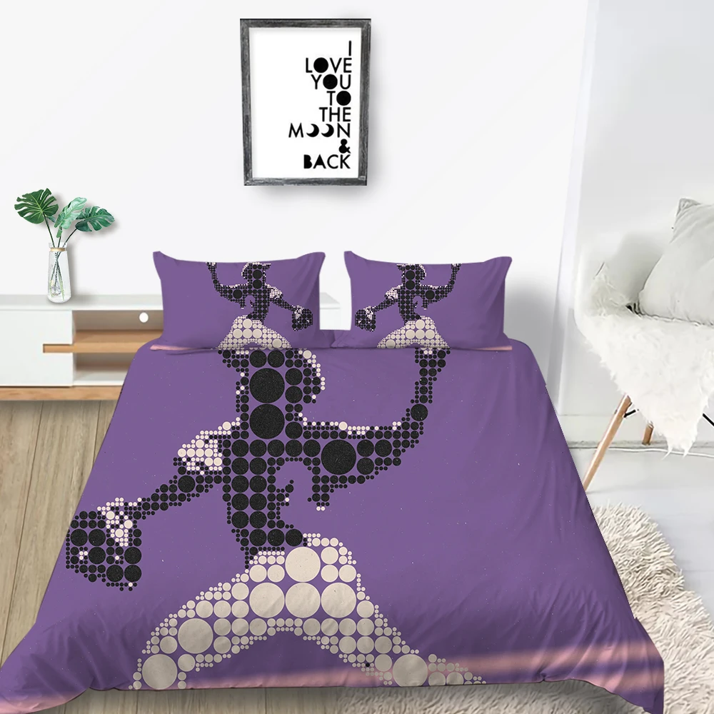 Комплект постельного белья для бейсбола креативный модный пурпурный
