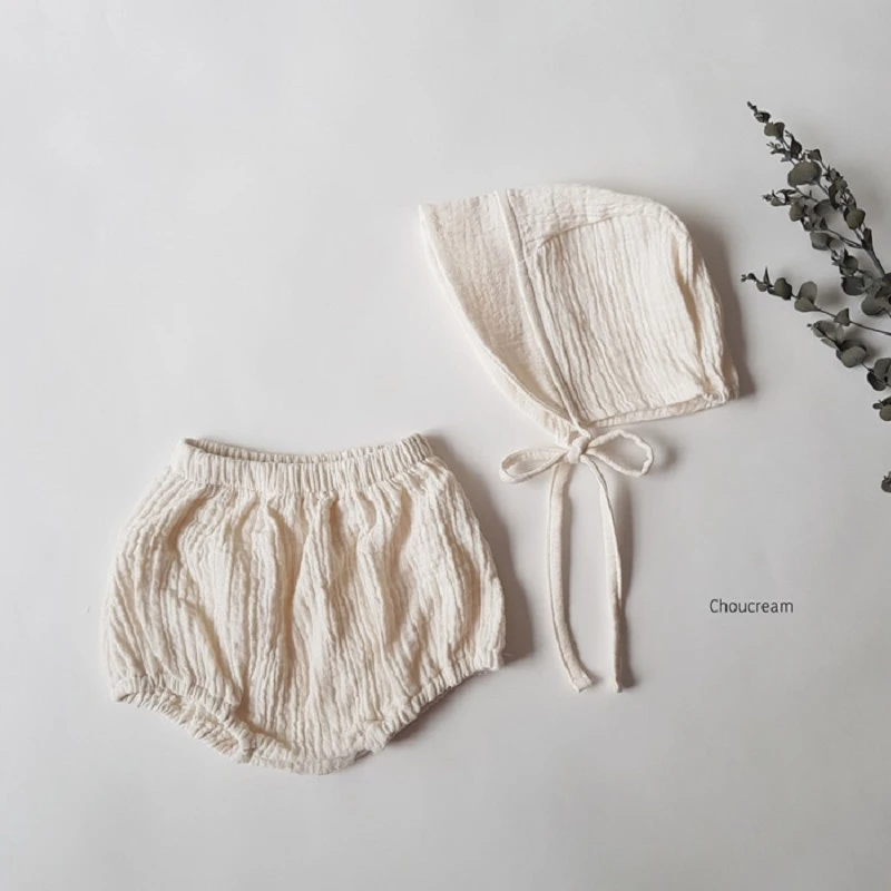 Мягкие шаровары для маленьких девочек новый комплект из муслина шорты с двойной