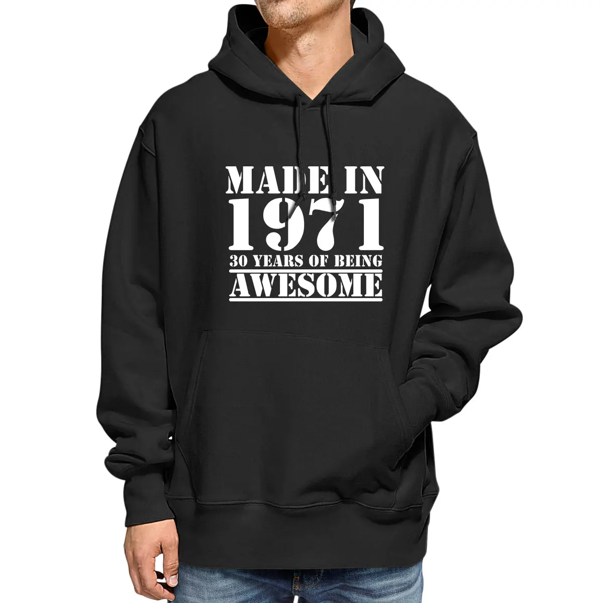 

Unisex Cotton Hoodeds 50 Years Made In 1971 50th Birthday Vintage Novelty Gift For Men's Casual Hoodies Women Sweatshirt Loose