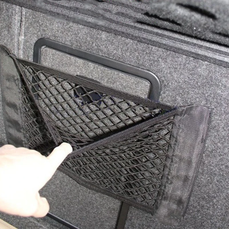 

SUV Truck Interior Seat Back Net Pocket Inner Nylon Black Replacement 1Pc