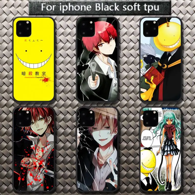 

Assassination Classroom Phone Case for iPhone 8 7 6 6S Plus X 5S SE 2020 XR 11 12 Pro mini pro XS MAX
