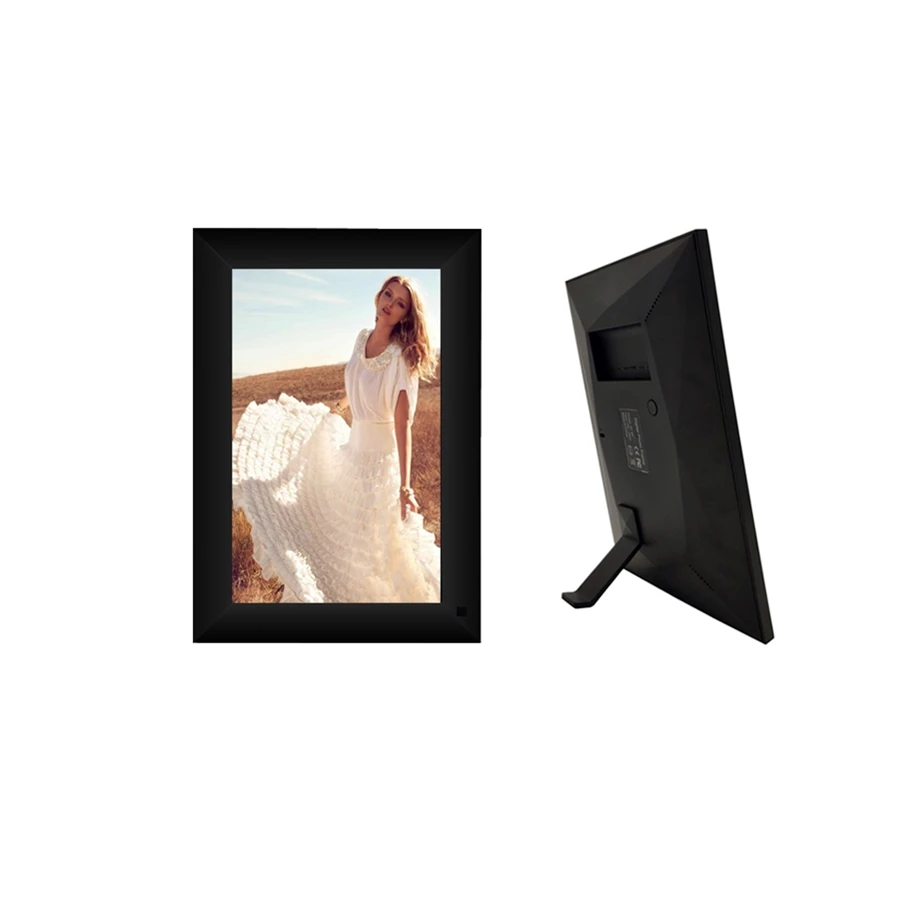 Hot Android system Smart Cloud Wifi digital Picture Frame 10 Inch with touch screen wood frames share moment freely | Электроника