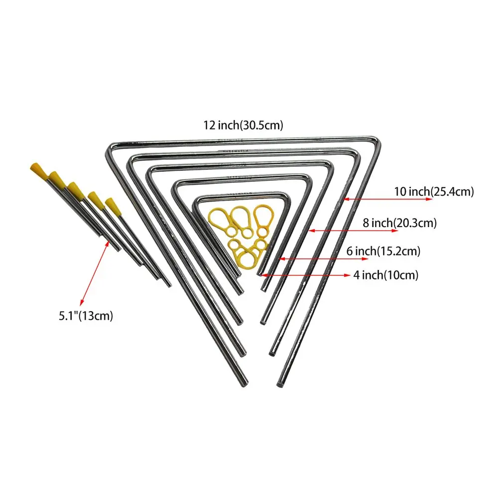 

Metal Triangle With Stick Rhythm Early Education Musical Teaching Percussion Instrument Toy For Children Students Kindergarten