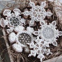 1pcs snowflake biscuit mould winter christmas biscuit mould