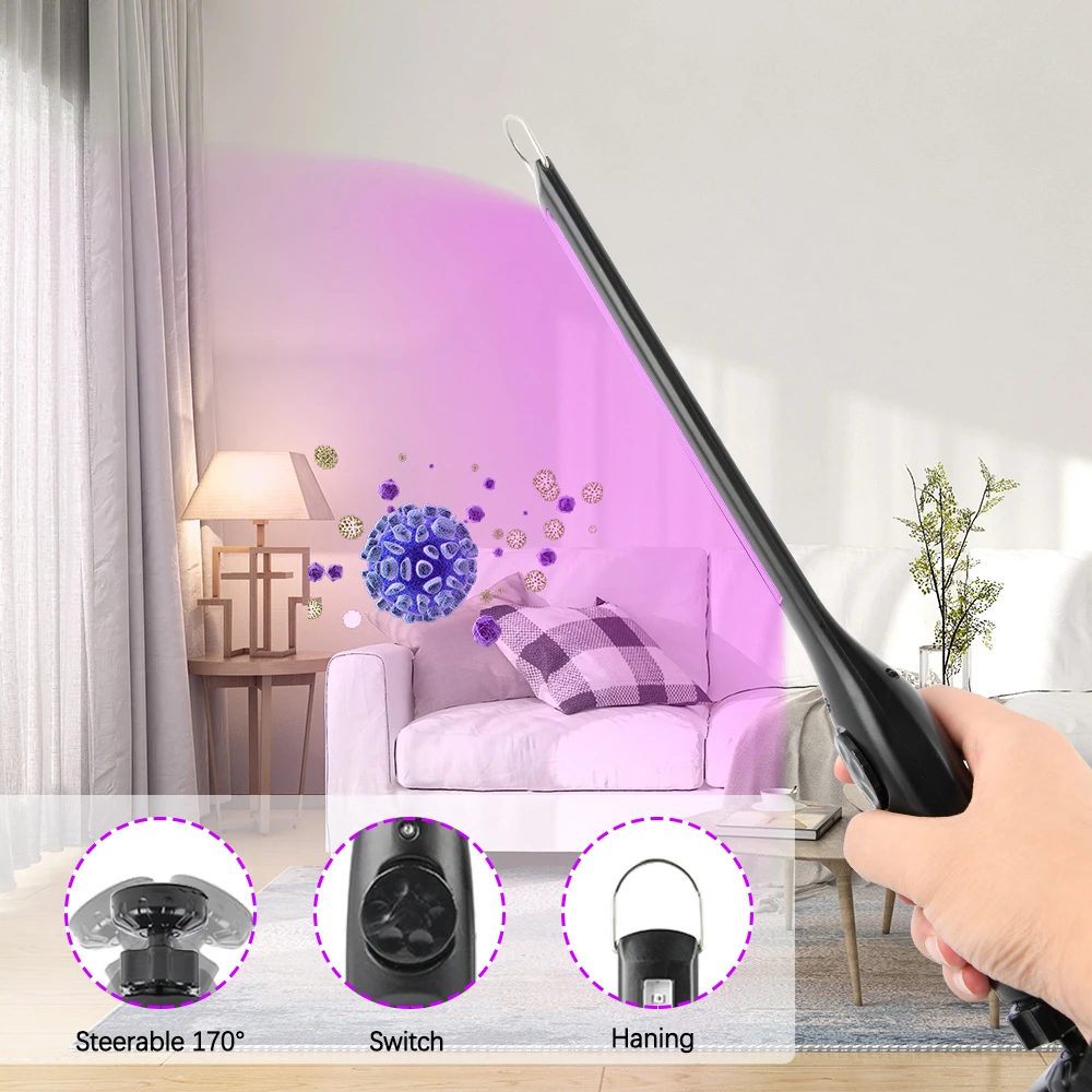 Бактерицидная лампа портативный стерилизованный UV C светильник УФ бактерицидная