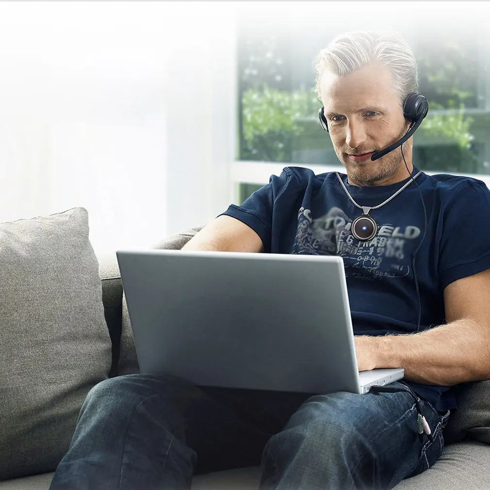 Носимый очиститель воздуха ожерелье Мини Портативный USB генератор отрицательных