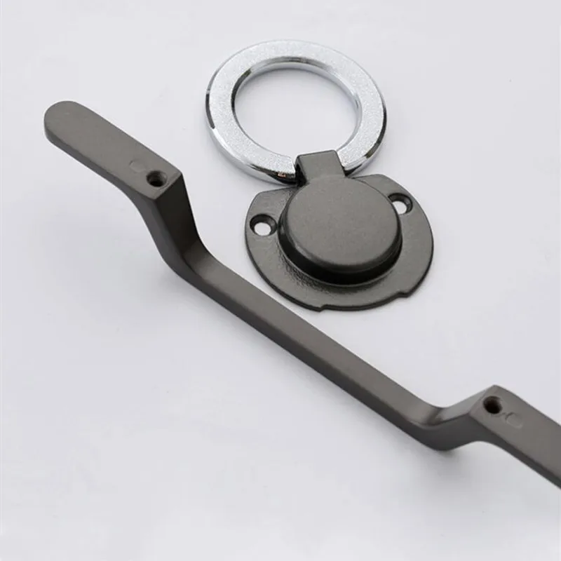 Модные Простые жемчужные серые ручки KK & FING из цинкового сплава для ящиков Ручки