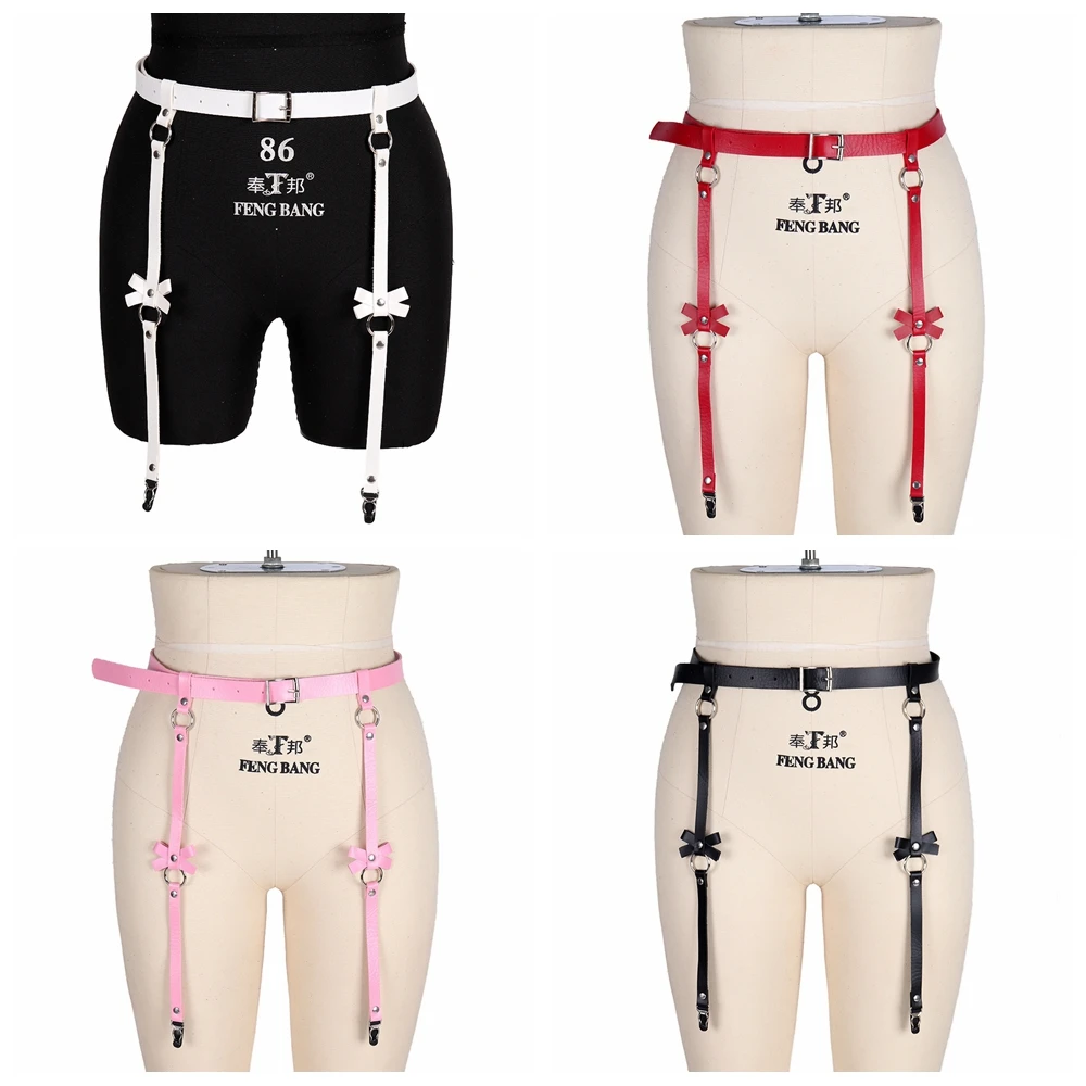 

Punk Elasticity Body Harness Harajuku Tight Leg Harness Bondage Suspender Strap Belts Women Adjust Sexy PU Leather Garter Belt