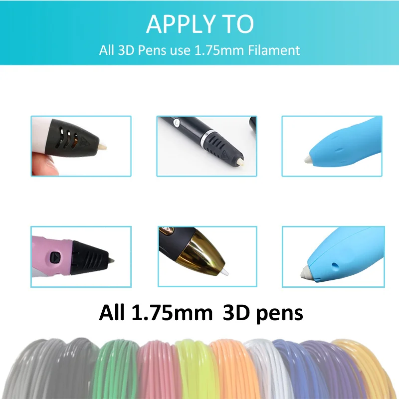 

40m sublimation pla filament abs 3d printer glow in the dark plastic 1.75mm impresora resina for pens abs a filamento cheap
