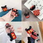 Силиконовый чехол с Микки Маусом для Apple Airpods 12 Pro, чехол с мультяшными Минни, беспроводные наушники, кожаные аксессуары, чехол, мягкая милая сумка-футляр