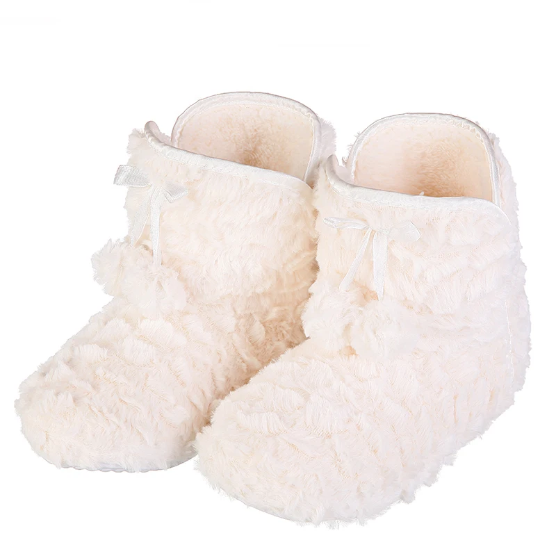 GA00349-Beige Glglgege/модные домашние тапочки; теплые мягкие плюшевые тапочки; Удобные однотонные домашние тапочки; милые женские туфли-лодочки; подарок для девочек - Цвет: GA00349-Beige
