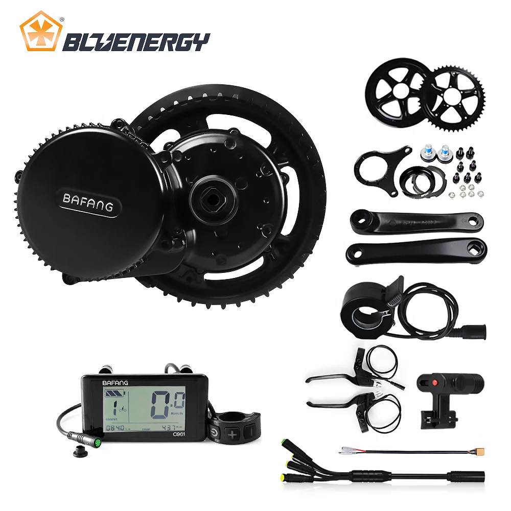 8fun bafang 48 V 750 W BBS02B Средний диск велосипед с электродвигателем преобразования Наборы для велосипеда BBS BBS02 среднего двигателя комплект