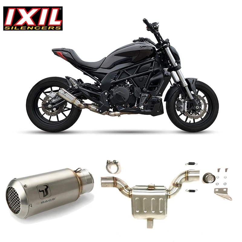 

Original IXIL Motorcycle Exhaust System For Benelli 502C Motocross Exhaust Modification For Nondistructive Shock-Absorbent