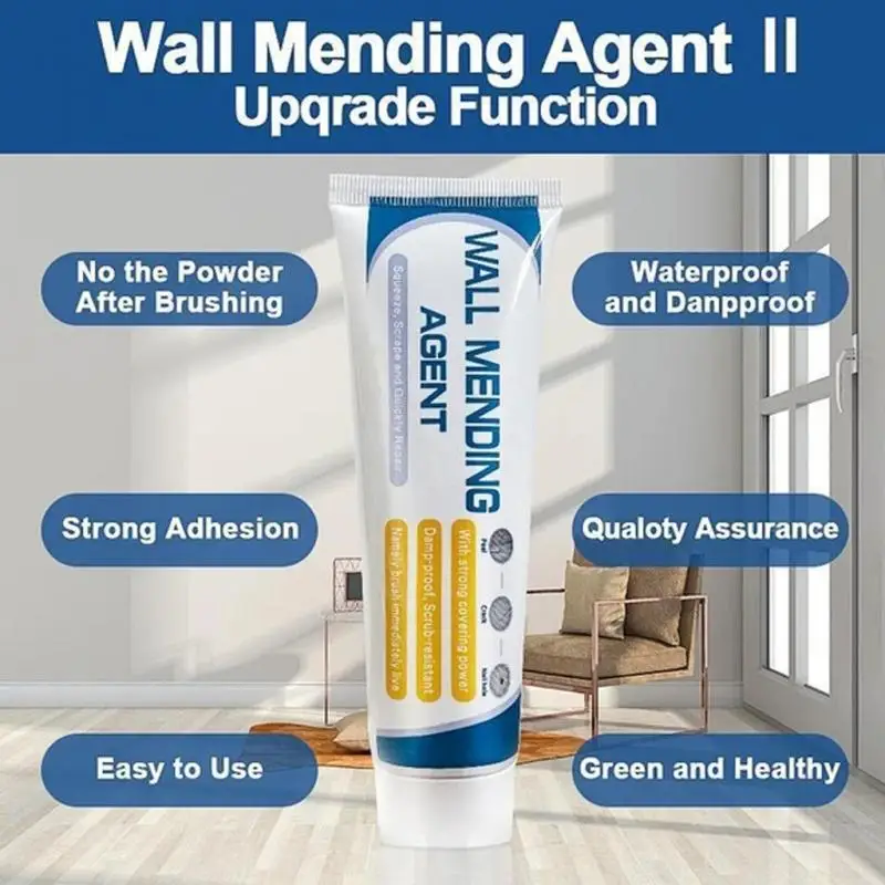 

100/120ml Household Wall Mending Agent Wall Repair Cream Repair Walls Repair Graffiti Peeling Agent Paste Nail Crack With Scrape