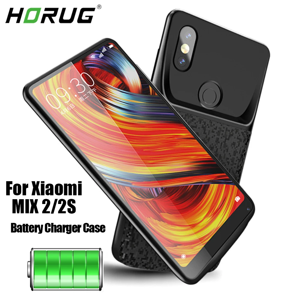 HORUG чехол для зарядного устройства Xiaomi Mix 2 2S Чехол аккумулятора power Bank зарядки s
