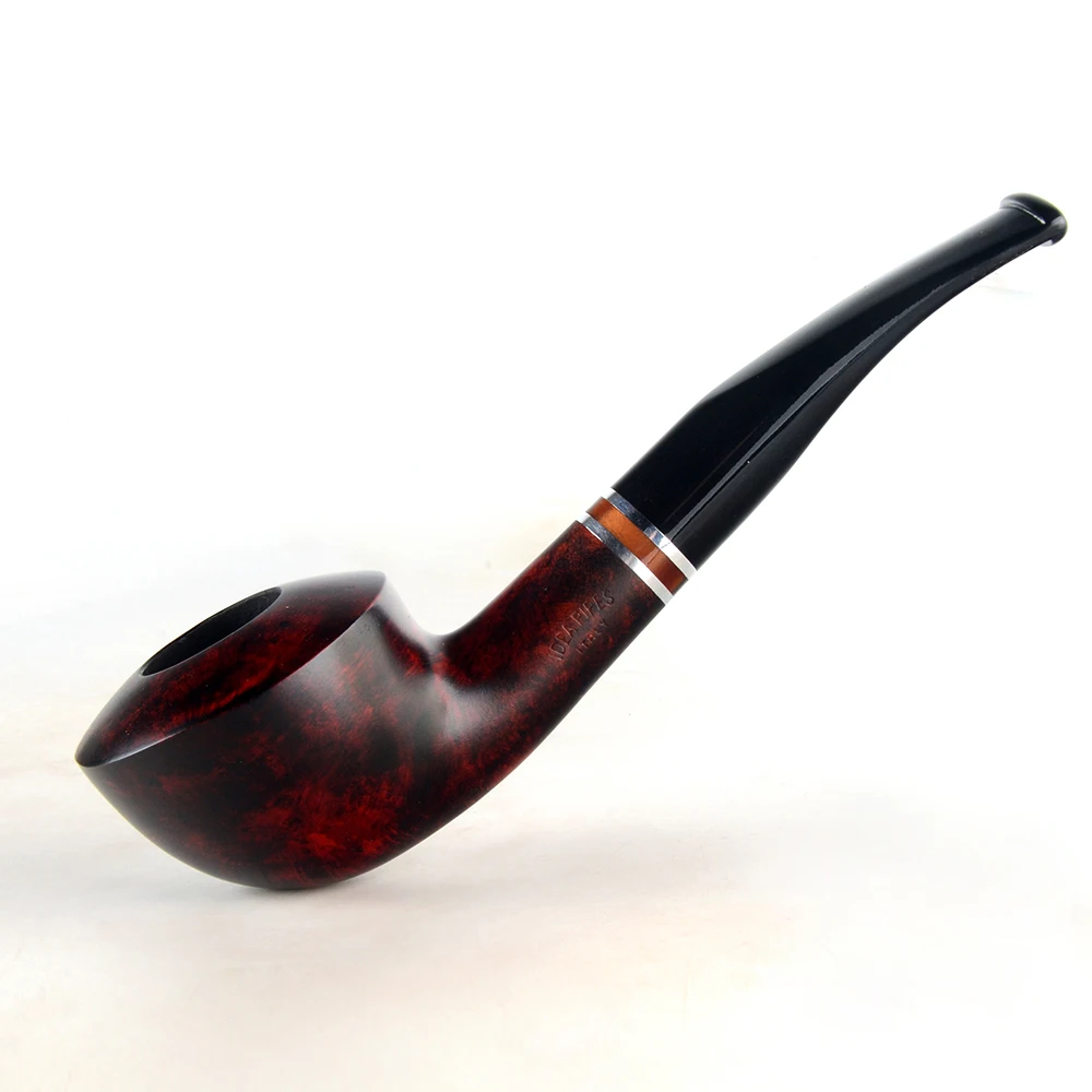 Бриар трубы табака курительная труба гладкая отделка 9 мм фильтр изогнутая bulldog