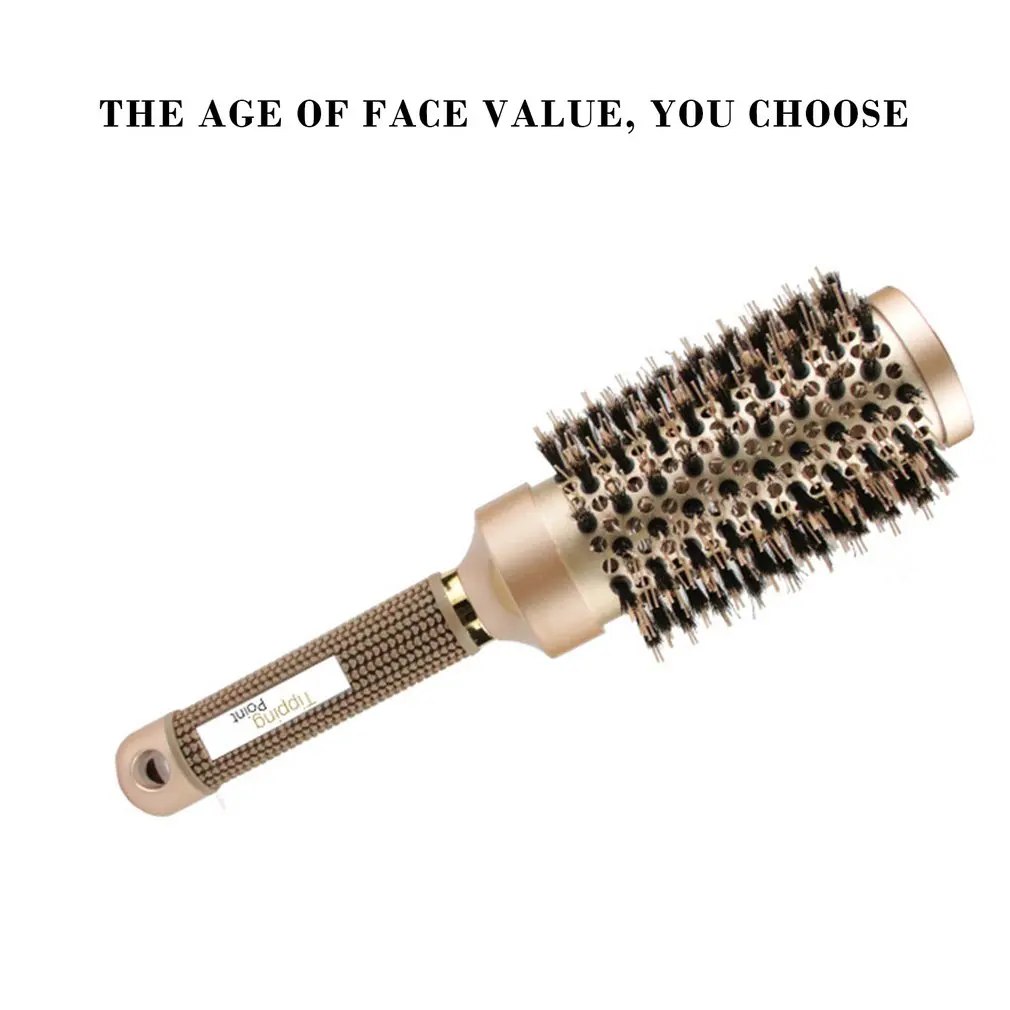 Золотой цилиндр вьющиеся волосы расческа профессиональный стиль