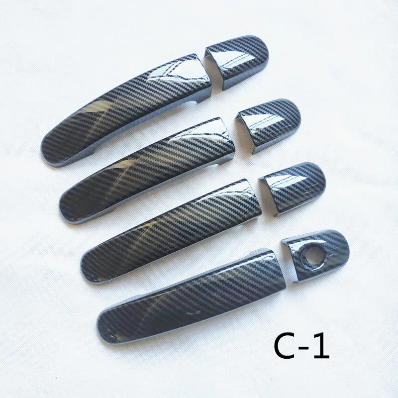 

Крышка дверной ручки для Ford Focus Fordfocus 2 MK2 II 2006 2007 2008 аксессуары пластиковая имитация углеродного волокна Европа