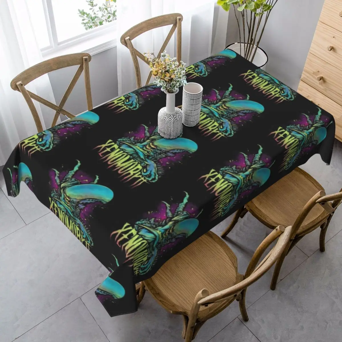 

Xenomorph Tablecloth Printed Protection Table Cover Polyester Party Cheap Modern Table Cloth