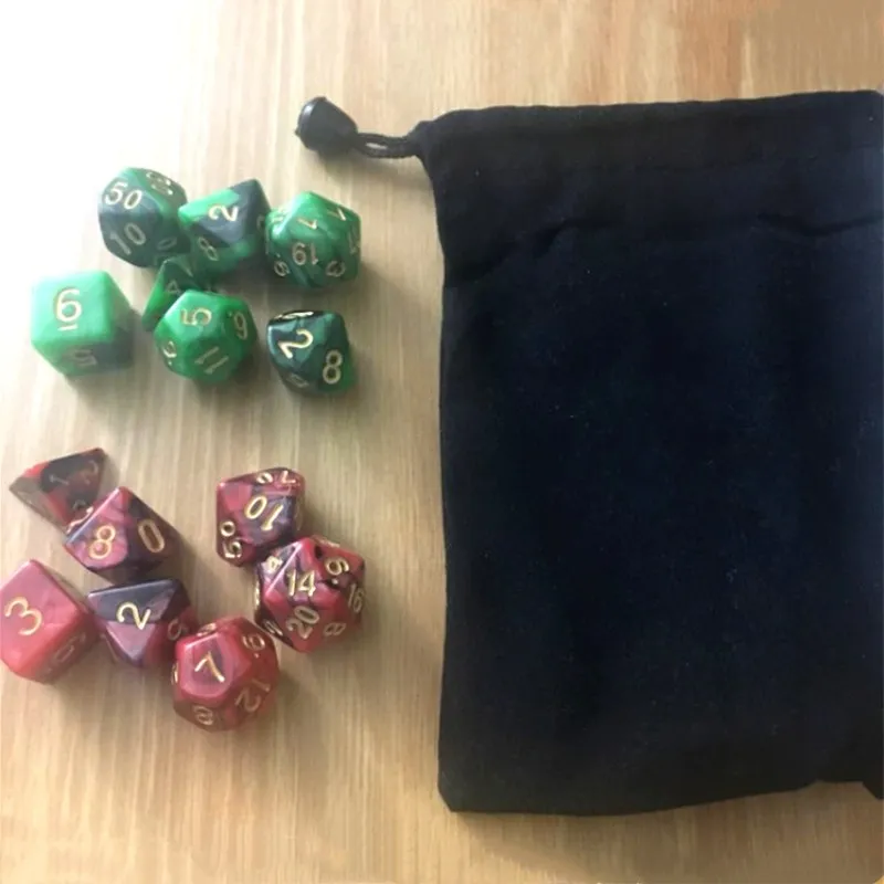 2 шт./лот сумка для кубиков специальная настольных игр бархатная хранения | Спорт