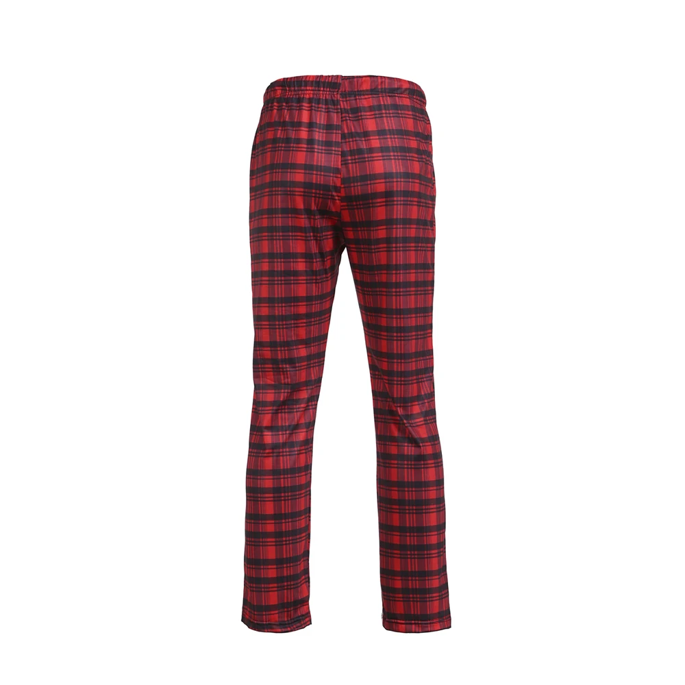 Size M-2XL Casual Loose Pants Trousers Men's Loose Sleep Bottoms Plaid Flannel Lounge/Pajama Pants plus size pajama pants