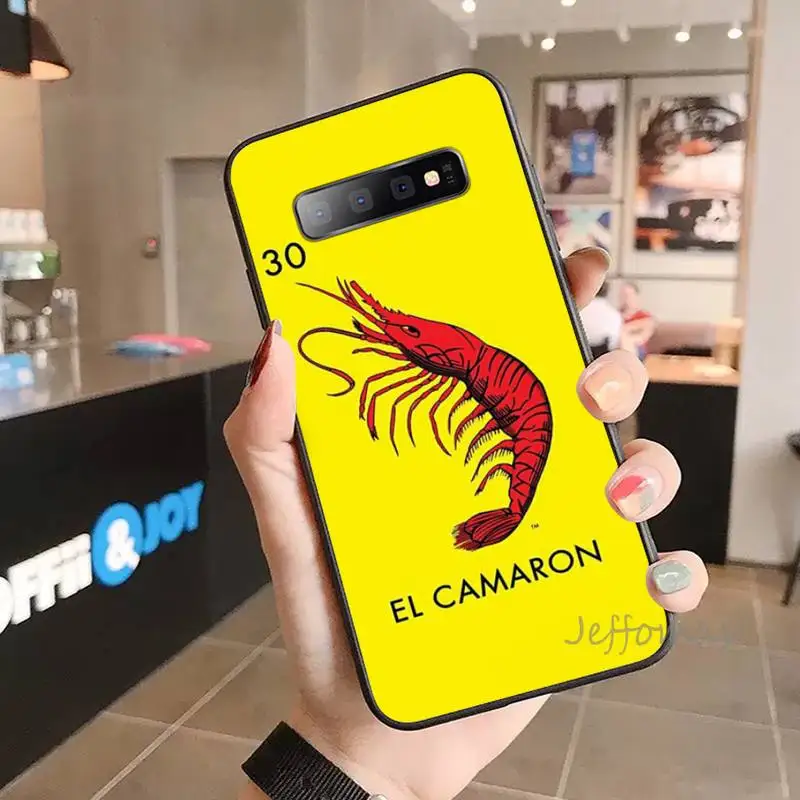 

Loteria Card Mexican Bingo Lottery Phone Case For Samsung S6 S7 edge S8 S9 S10 e plus A10 A50 A70 note8 J7 2017