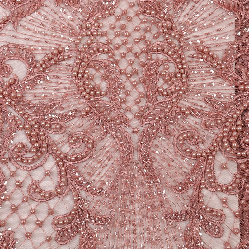 Новейшие Африканские кружева 2019 высококачественные бусины ручной работы