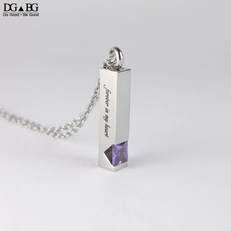 Инкрустация Колье из прах питомца урна с кристаллами кулон ожерелье ювелирные