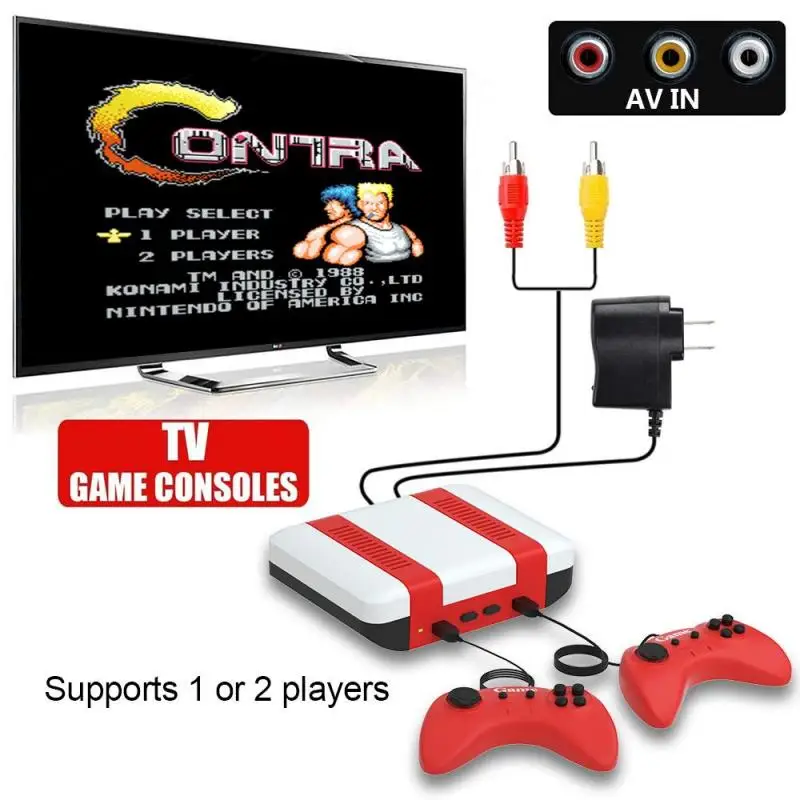 Video Game Console Built-in 620 Classic Games Retro TV Game Console Games Player AV Out-Put Kids Toy Gift