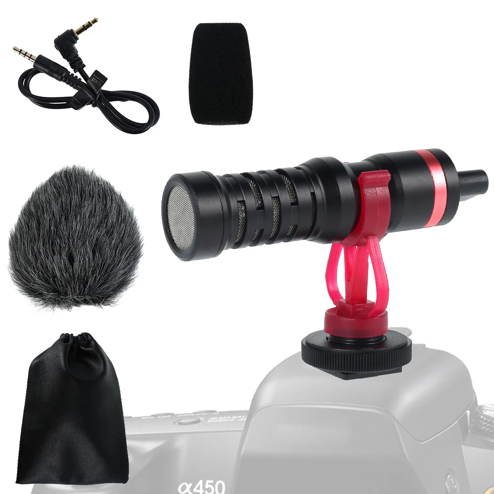 Конденсаторный кардиоидный микрофон 3 5 мм для записи аудио и видео|Микрофоны| |