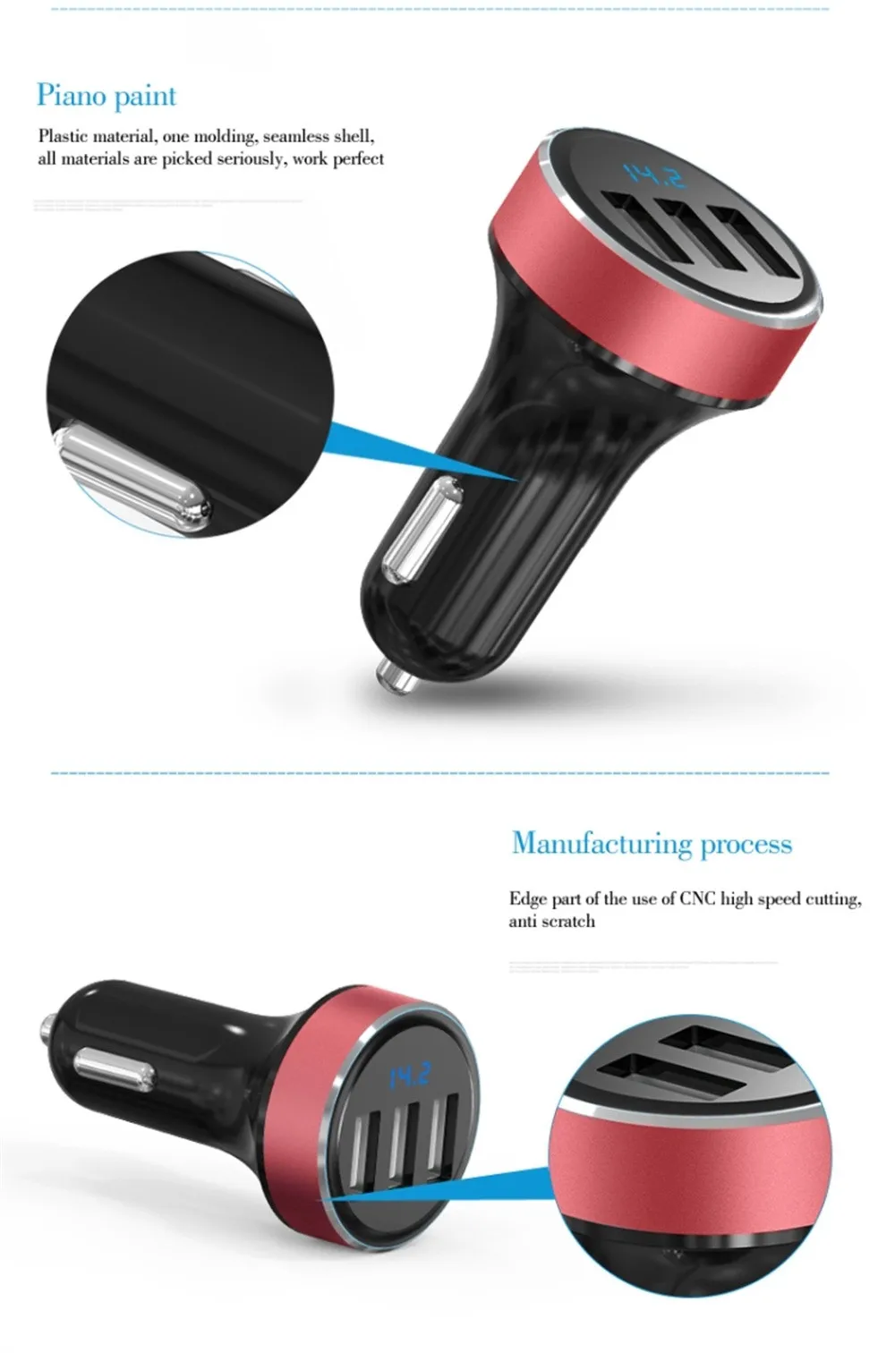 MOSUNX LEDHigh качество smart AP03 портативный 3USB порт автомобильное зарядное устройство Быстрая зарядка дорожный адаптер UQ для samsung xiaomi huawei