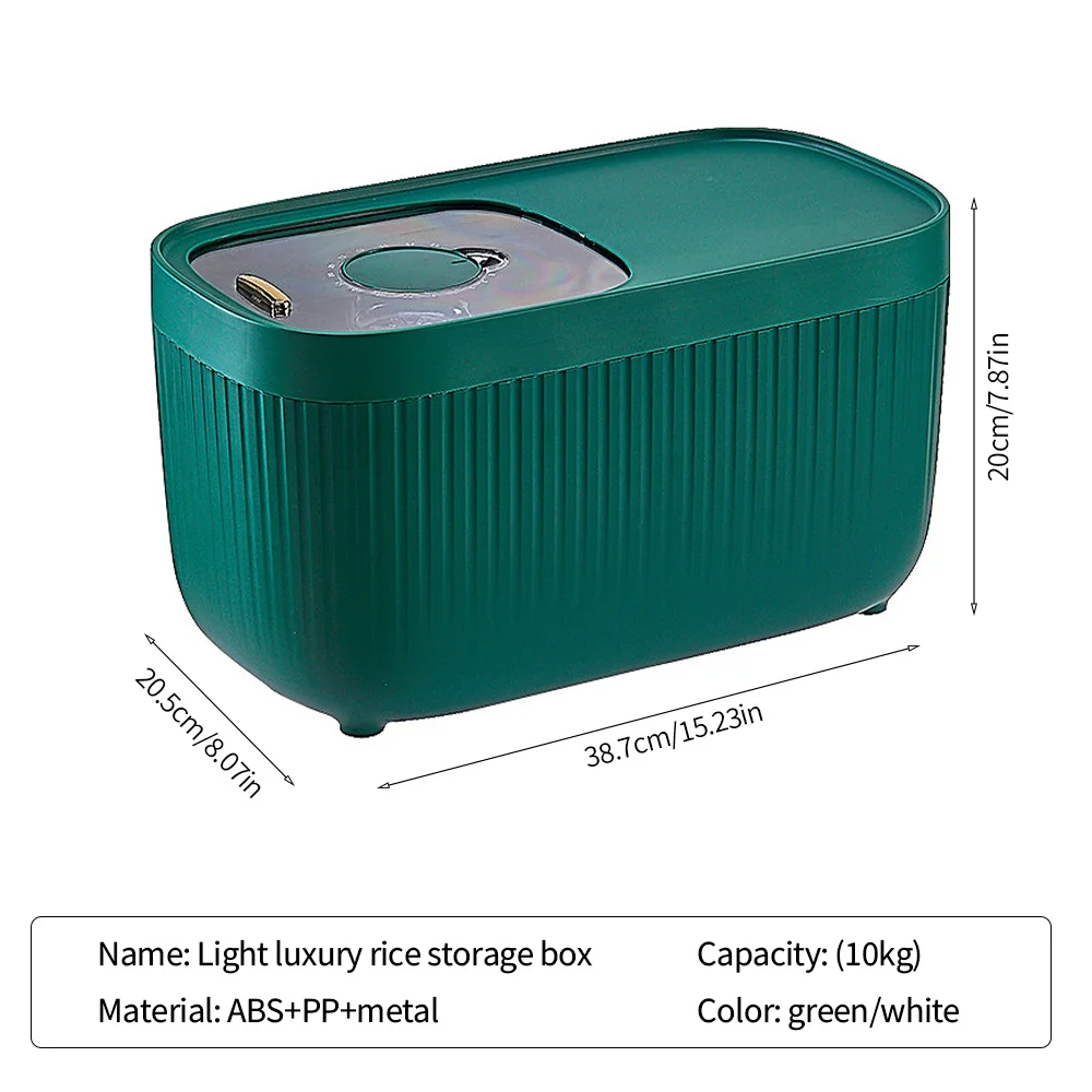 

10Kg Kitchen Collection Bucket Insect-Proof Moisture-Proof Rice Cylinder Food Storage Sealed Grain Household Box Food Storage