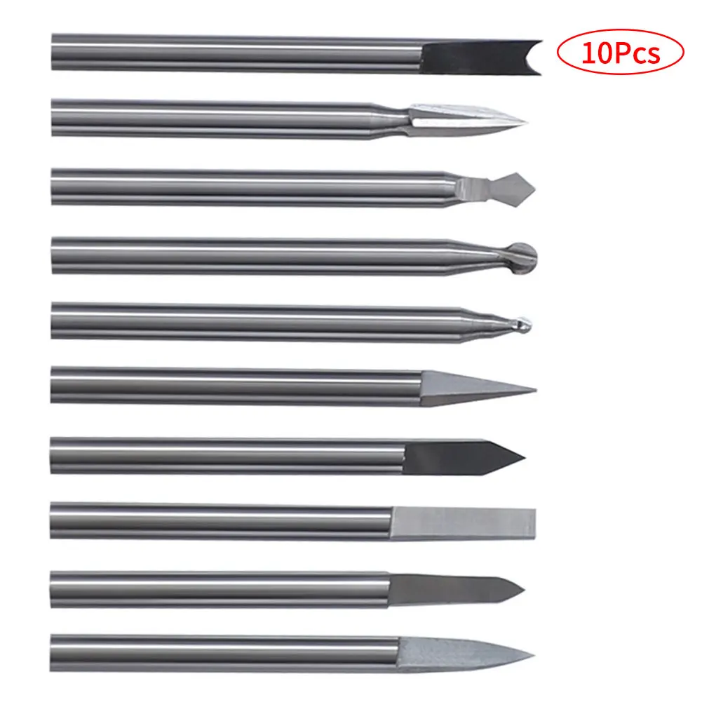 10 шт высокое Скорость Сталь оливковое вырезка Ножи гравировка скульптура зубило