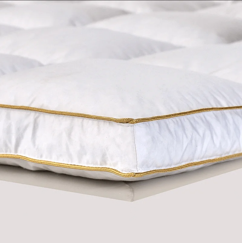 Стеганое одеяло с гусиным пухом двуспальный стеганый матрас большой размер s |