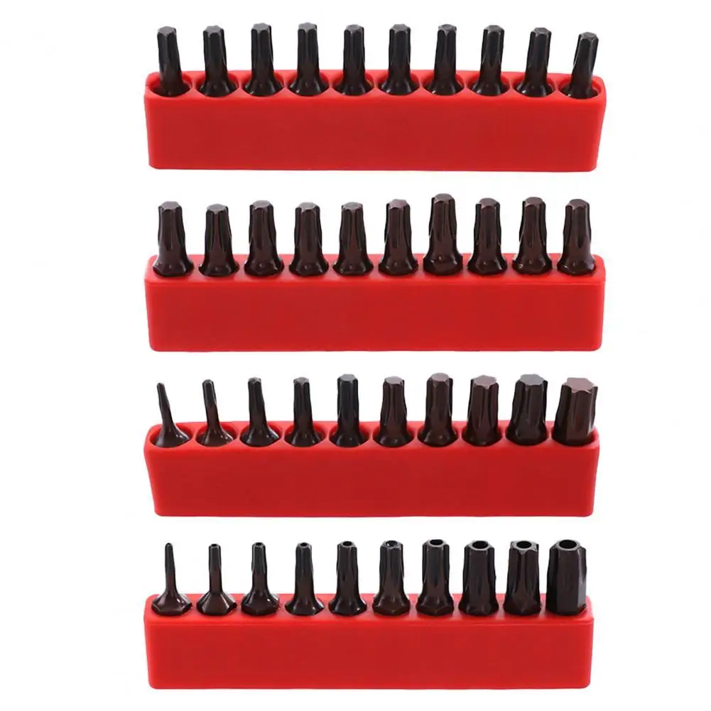 

10Pcs T6-T40 S2 1/4 inch Torx Screwdriver Bits Hex Shank Bronze Screw Driver Bit for Electric Screwdrivers Torx Screwdriver Bits