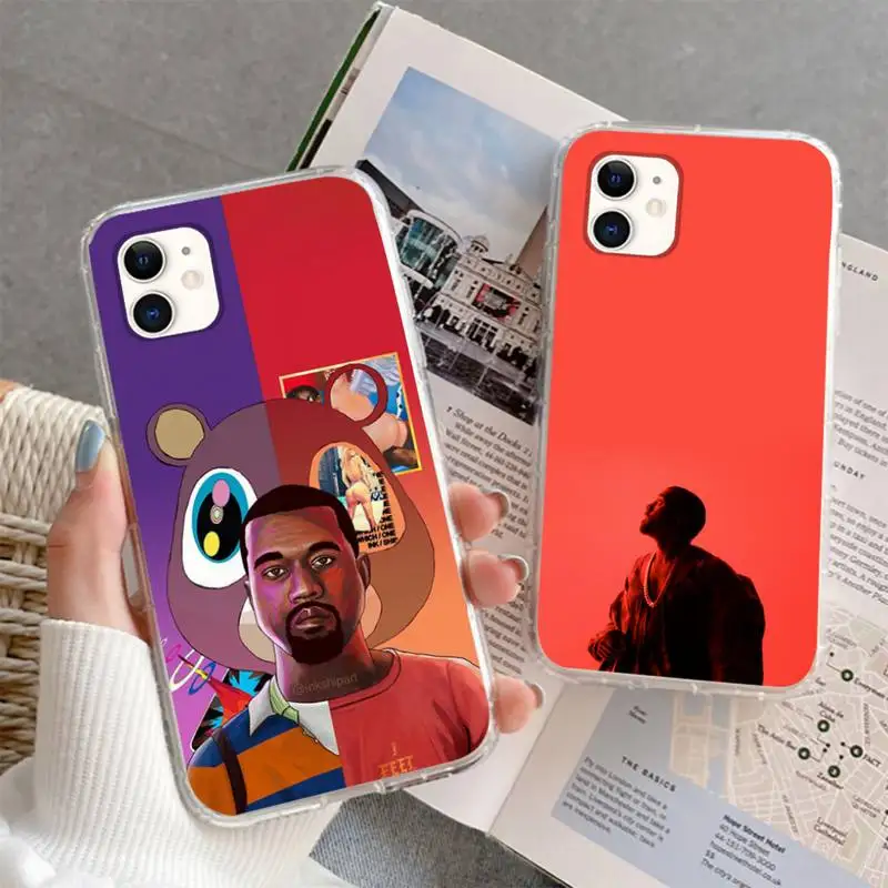 

Power Kanye Omari West Phone Case For iPhone 6 7 8 11 12 13 Plus XS Max XR Pro Mini SE Soft Transparent Cover Fundas Coque