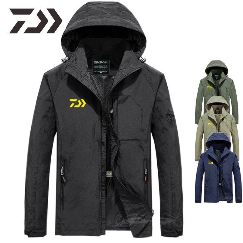 Куртка рыболовная Мужская тонкая дышащая весенняя одежда с капюшоном и