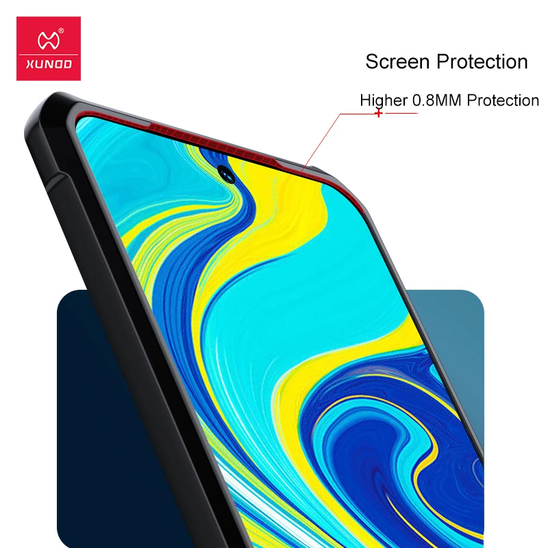Противоударный чехол для Xiaomi Redmi Note 9S 9 Pro Max прозрачный защитный мягкая задняя