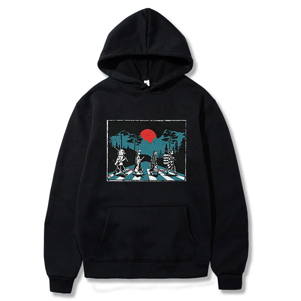

Hot Sale Demon Slayer Kimetsu No YaibaKamado Tanjirou Kamado Nezuko Agatsuma Zenitsu Hashibira Hoodies Oversize Daily Streetwear